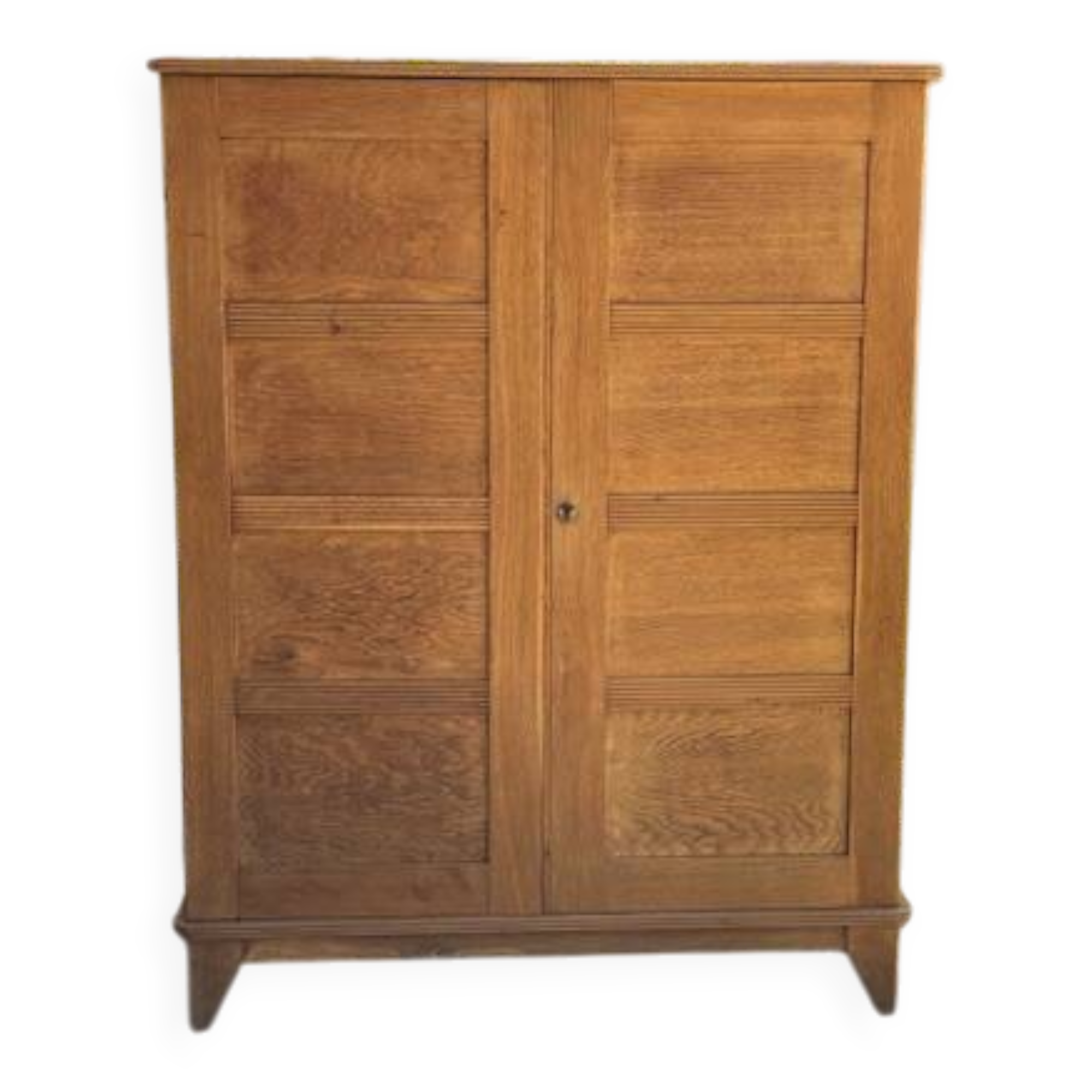 Elegant 1950s oak wardrobe
