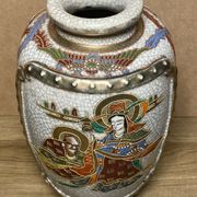 Old vase satsuma japanese porcelain, signature, 30/40