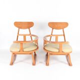 Paire de fauteuils japonais