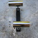 Wall sconce with two chrome lights from the 70s
