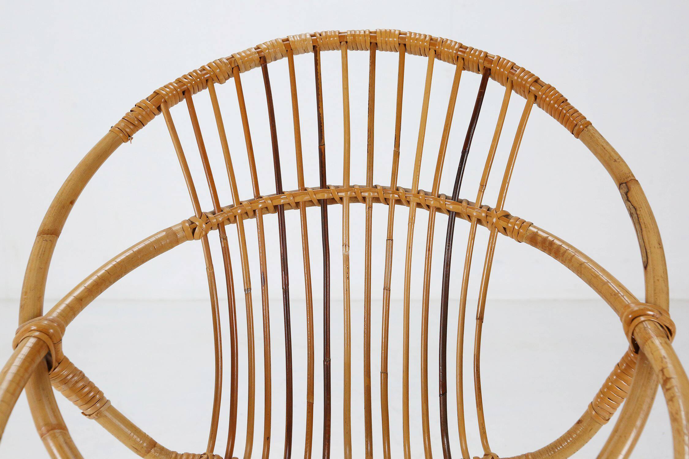 Mid-century rattan children’s lounge chair, the Netherlands 1960s