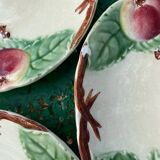 Dessert plates in Choisy le Roi slipware