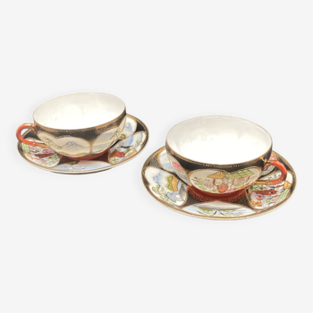 Duo de tasses et sous-tasses en porcelaine de Chine – MOCA5