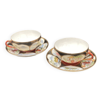 Duo de tasses et sous-tasses en porcelaine de Chine – MOCA5