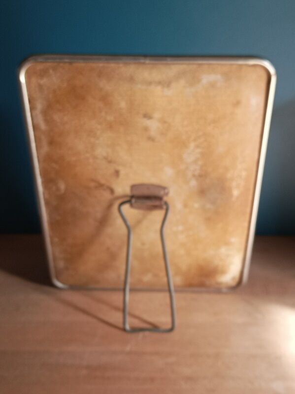 Miroir barbier entourage métal