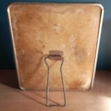 Barber mirror metal surround