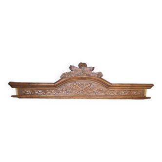 Pediment woodwork carved wood Louis XVI style ep XIXem