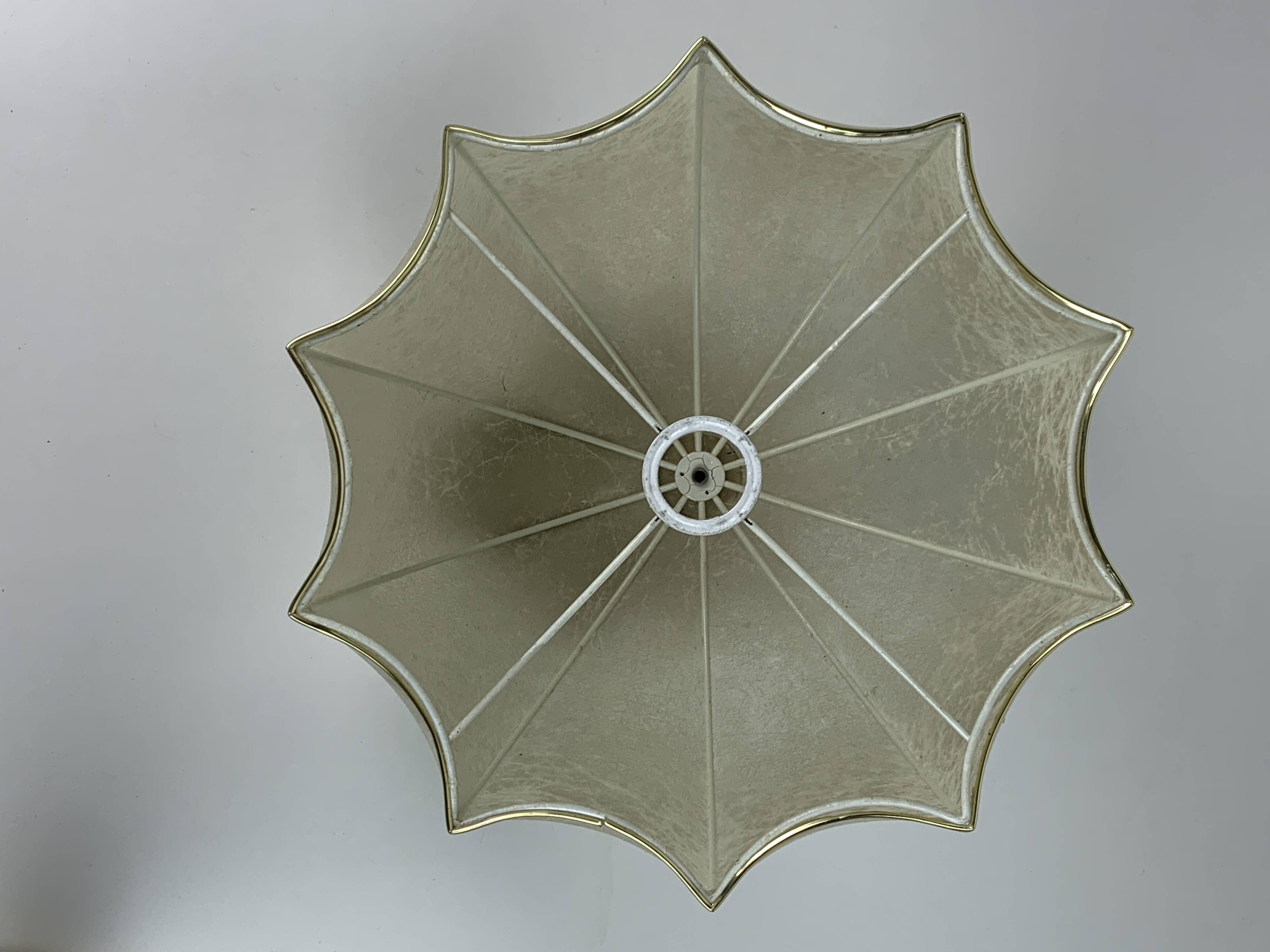 Midcentury Scandinavian brass cocoon mushroom lamp, Borens, Sweden 1960s