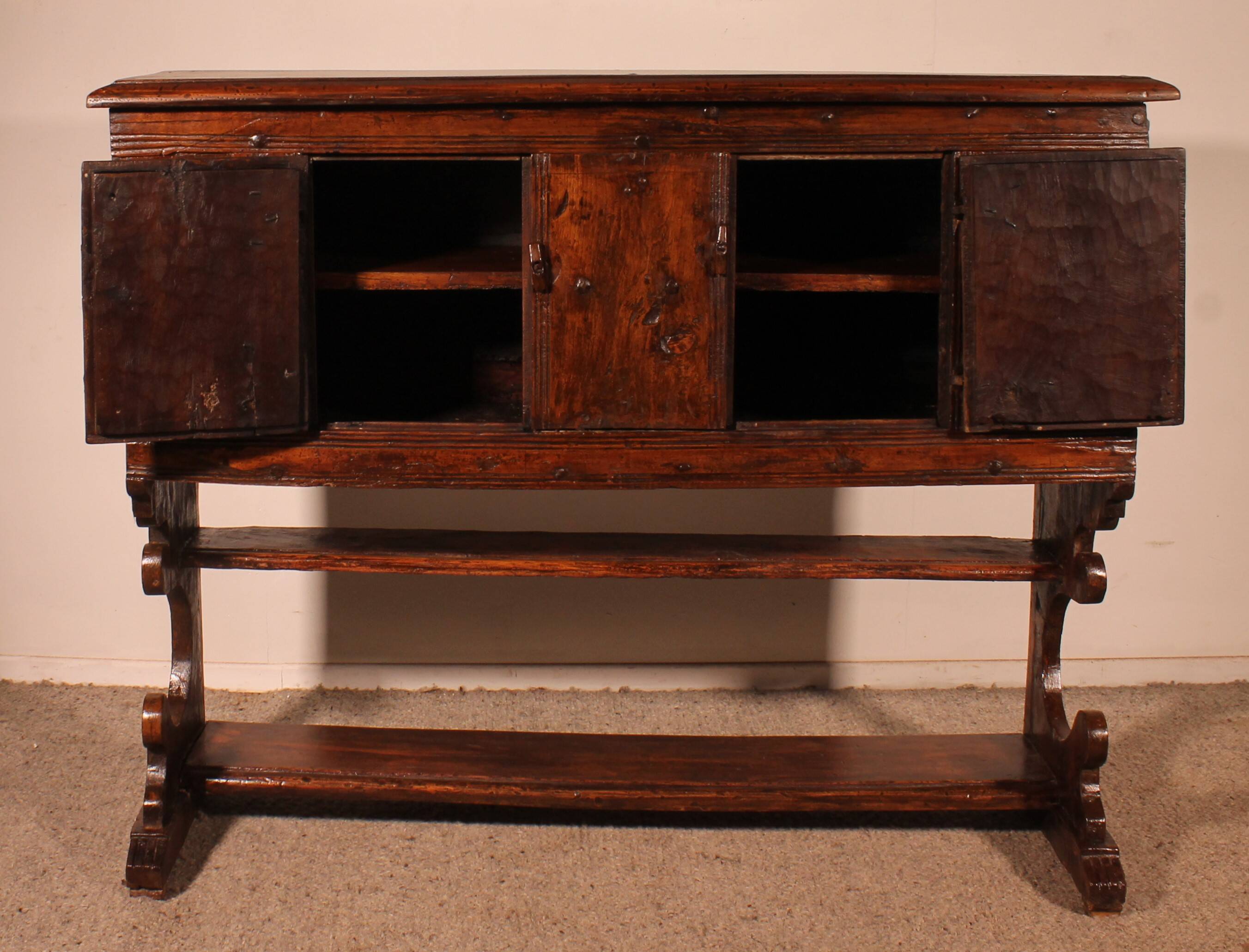 Gothic Influence Credenza - 16th Century