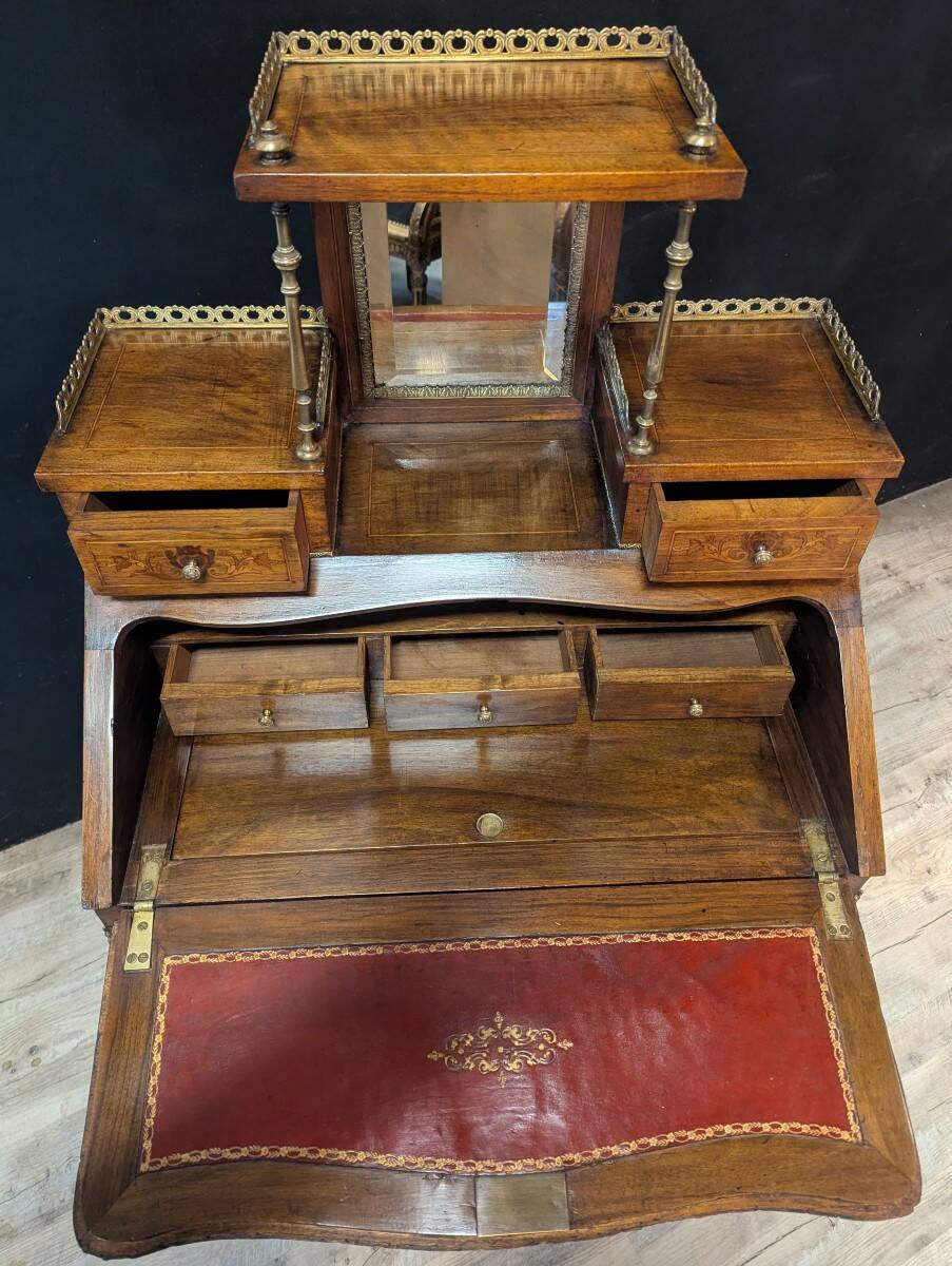 Small Louis XV style secretary in rosewood.