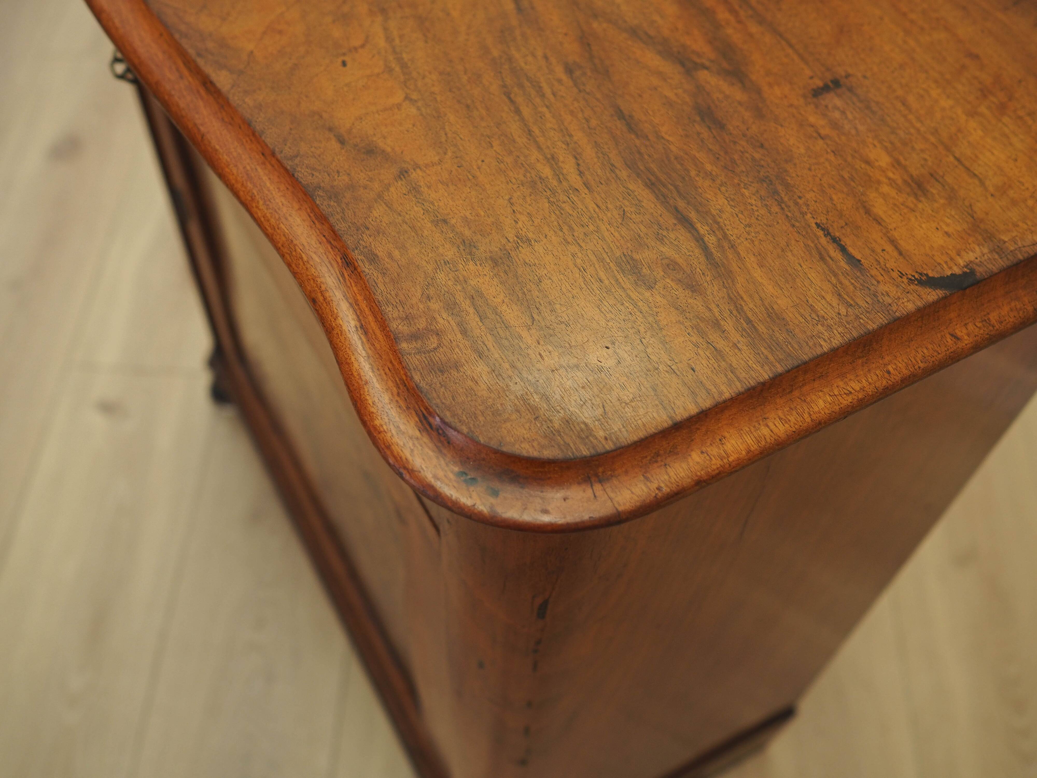 Burr wood cabinet, solid wood, Danish design, 1960s