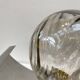 70s chrome and smoked glass wall light