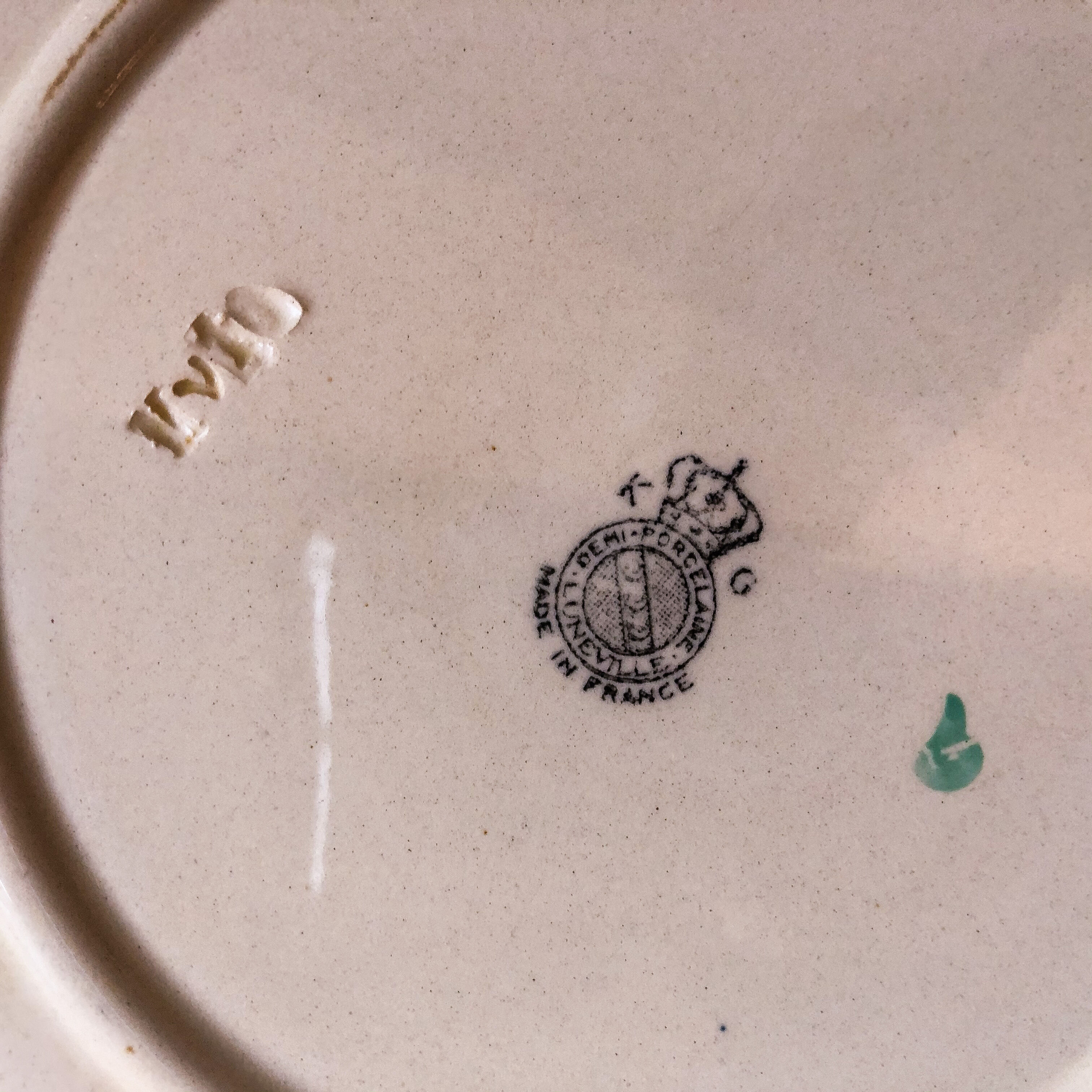 Set de 5 assiettes à dessert Luneville collection Réverbère