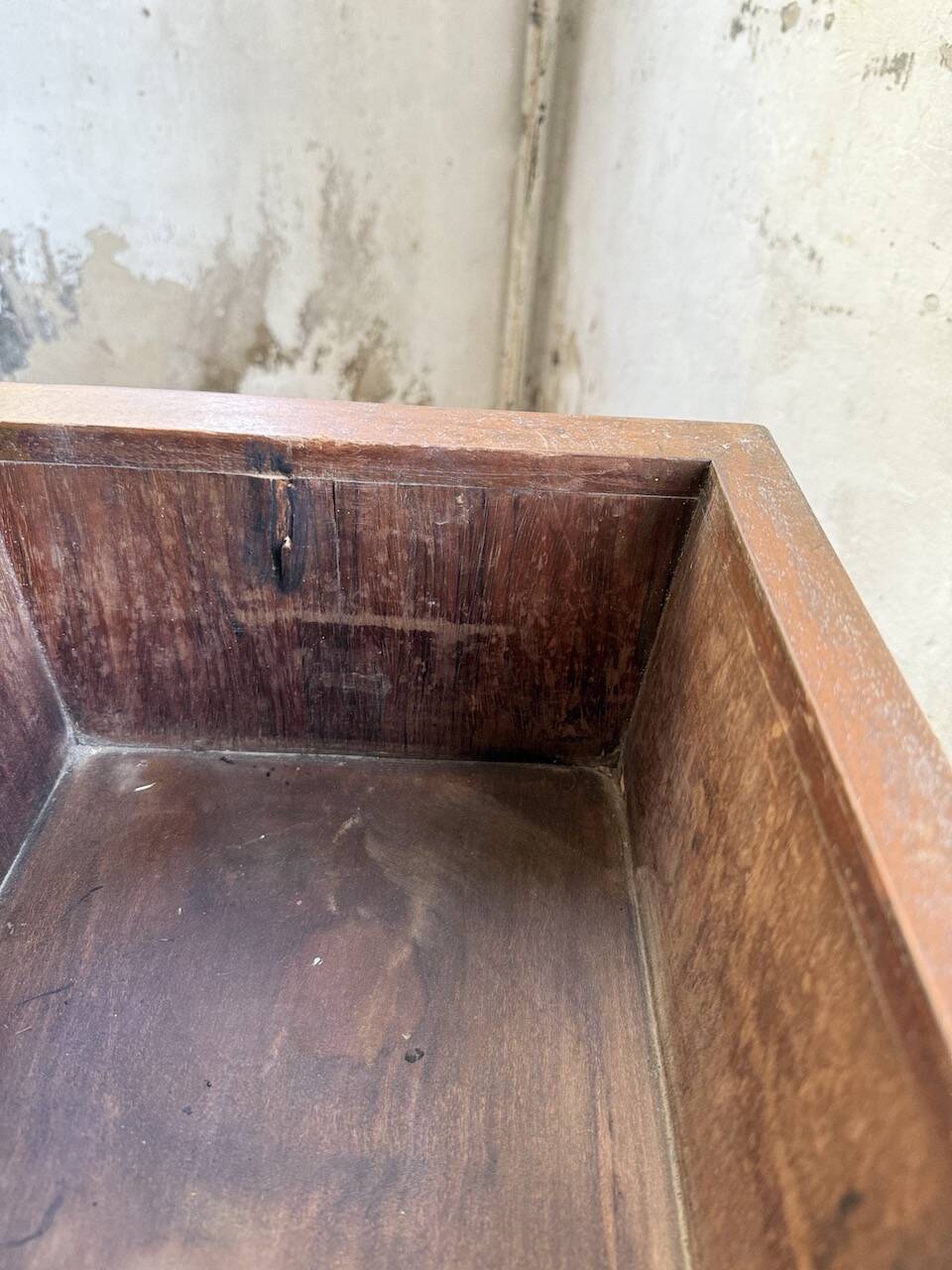 Jardinière années 50 palissandre constructiviste