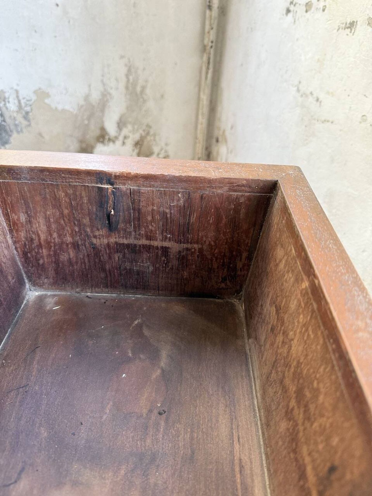 Jardinière années 50 palissandre constructiviste