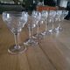 6 verres à pied anciens