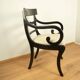 Armchair by G.T. Rackstraw, mahogany stained black, vintage from England