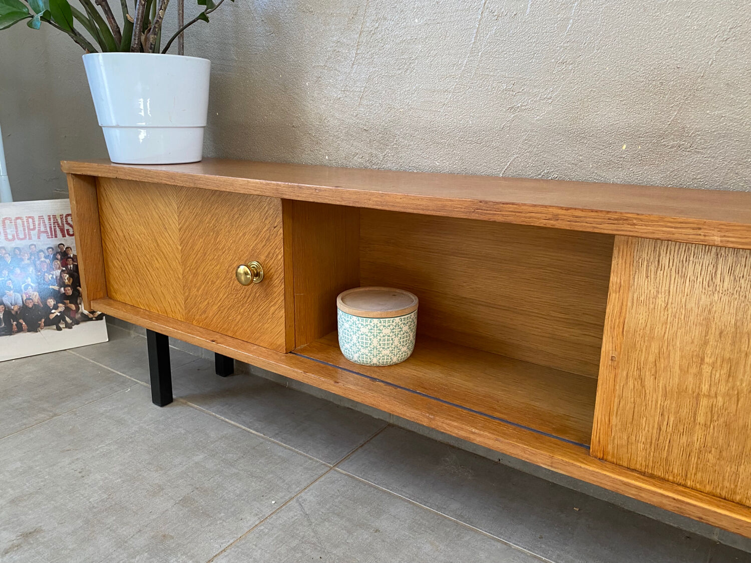 Vintage wooden sideboard (shallow)