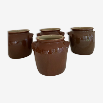 Stoneware confit pots