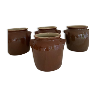 Stoneware confit pots