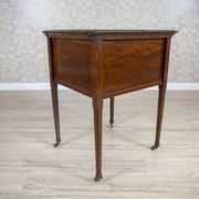 English Mahogany Side Table with Hidden Tray, 1880