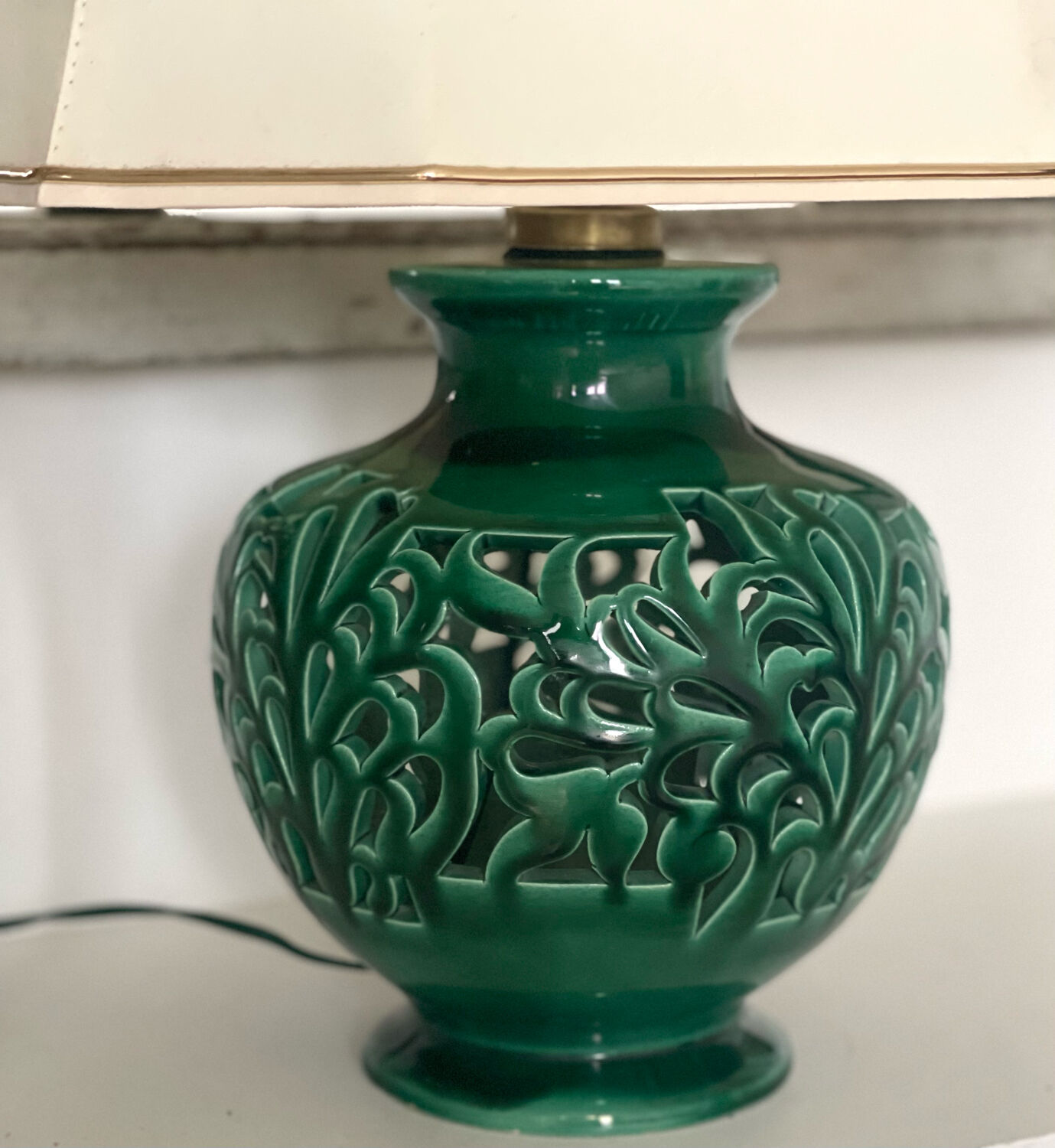 Antique ceramic lamp