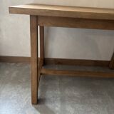 Solid oak dining table