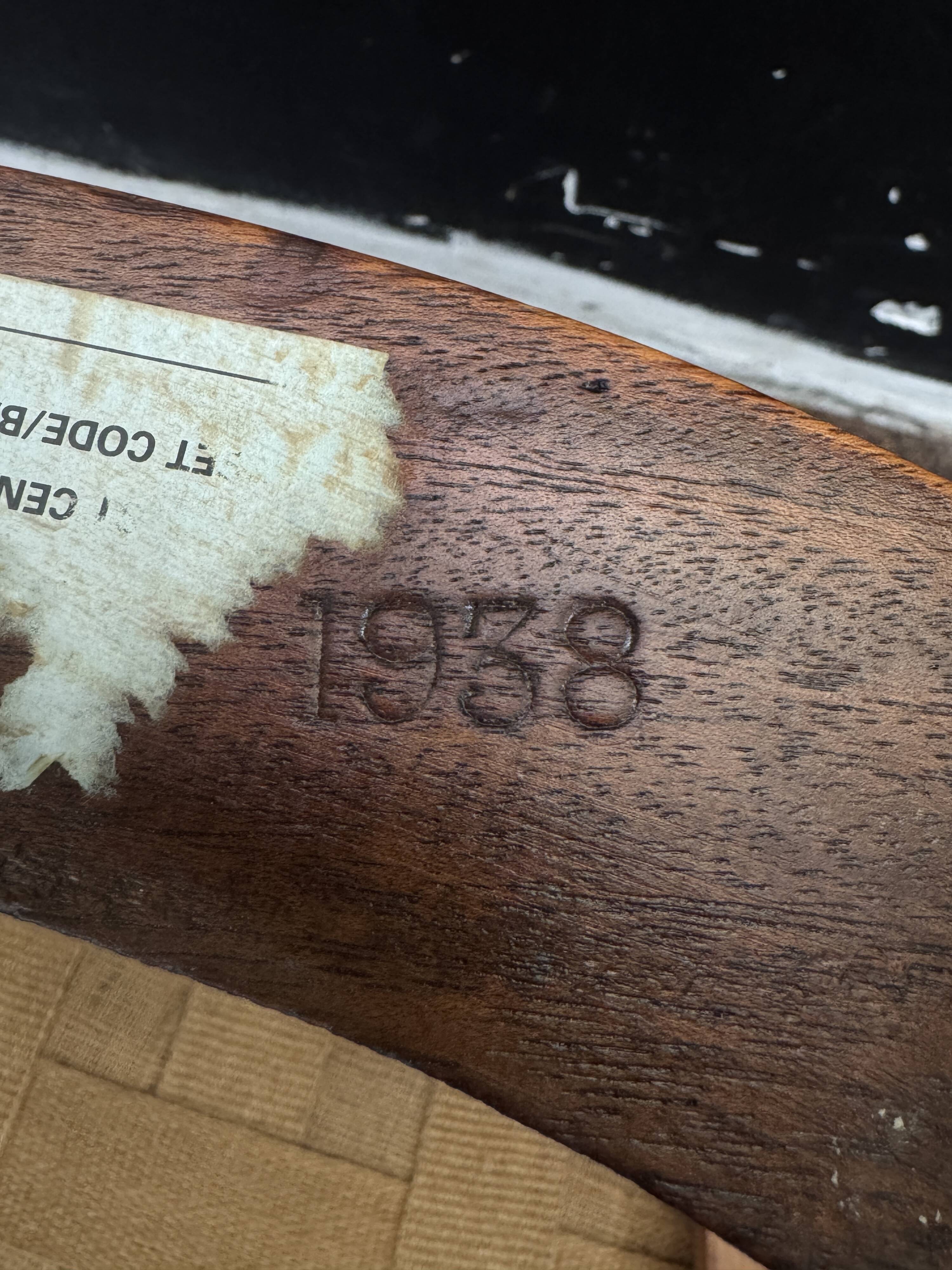 English office chair - Stamped W. Hands & Sons