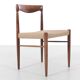 Set of 4 Scandinavian chairs in Rio rosewood by HW Klein