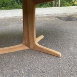 Table scandinave ovale extensible Baumann teck 240cm 1980