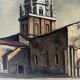 Jean Robert Ithier (1904-1977) Ars en Ré, View of the church, oil on canvas signed