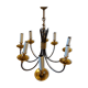 Chandelier design 8 gold brass metal lights