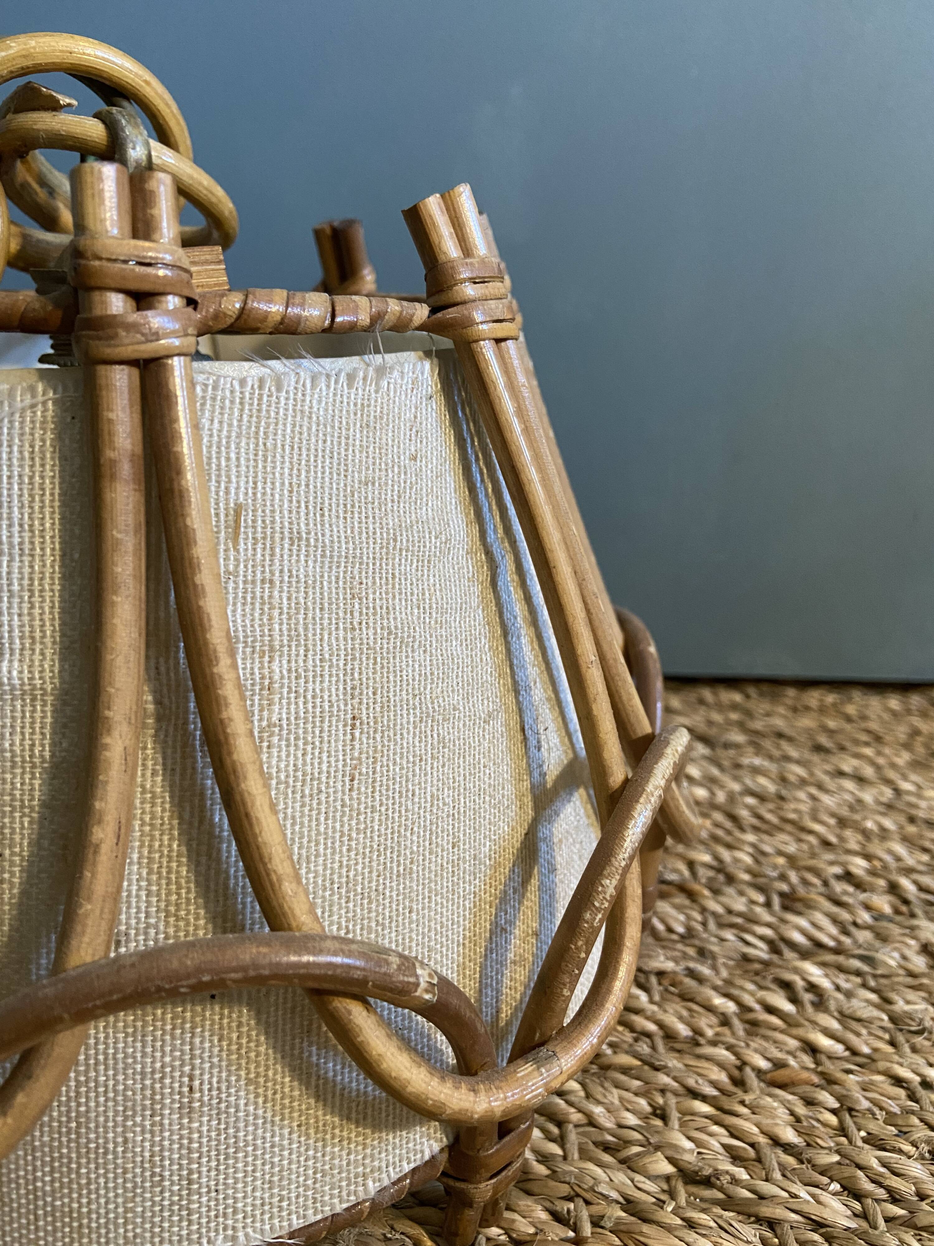 Vintage rattan suspension Louis sognot