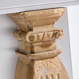 Manteau de cheminée Maison Jansen acier brossé pierre de taille 1968