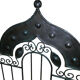 Oriental bench in wrought iron