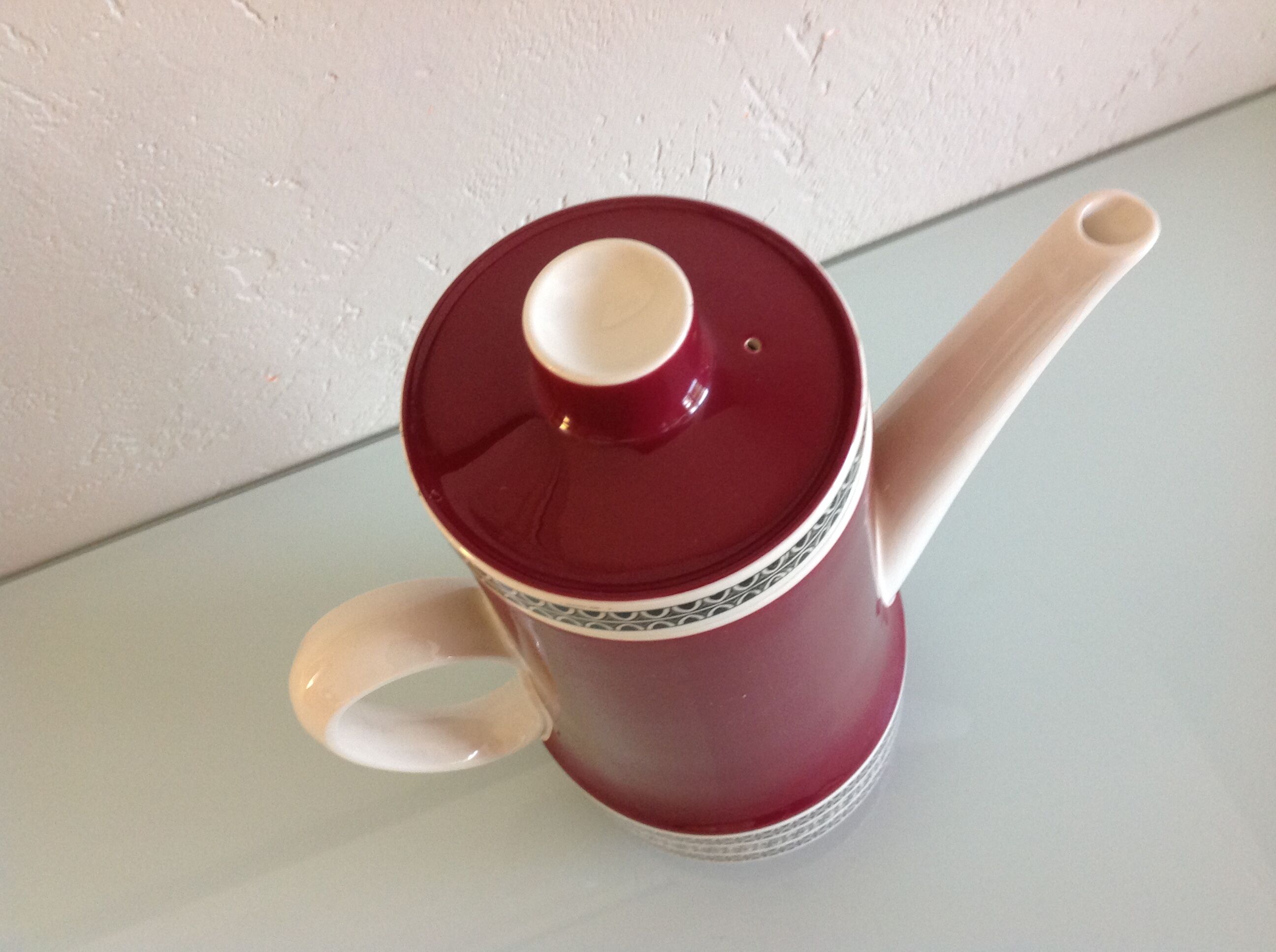 Rubin décor coffee maker by Villeroy & Boch / vintage 50s-60s
