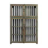 Skated wooden window