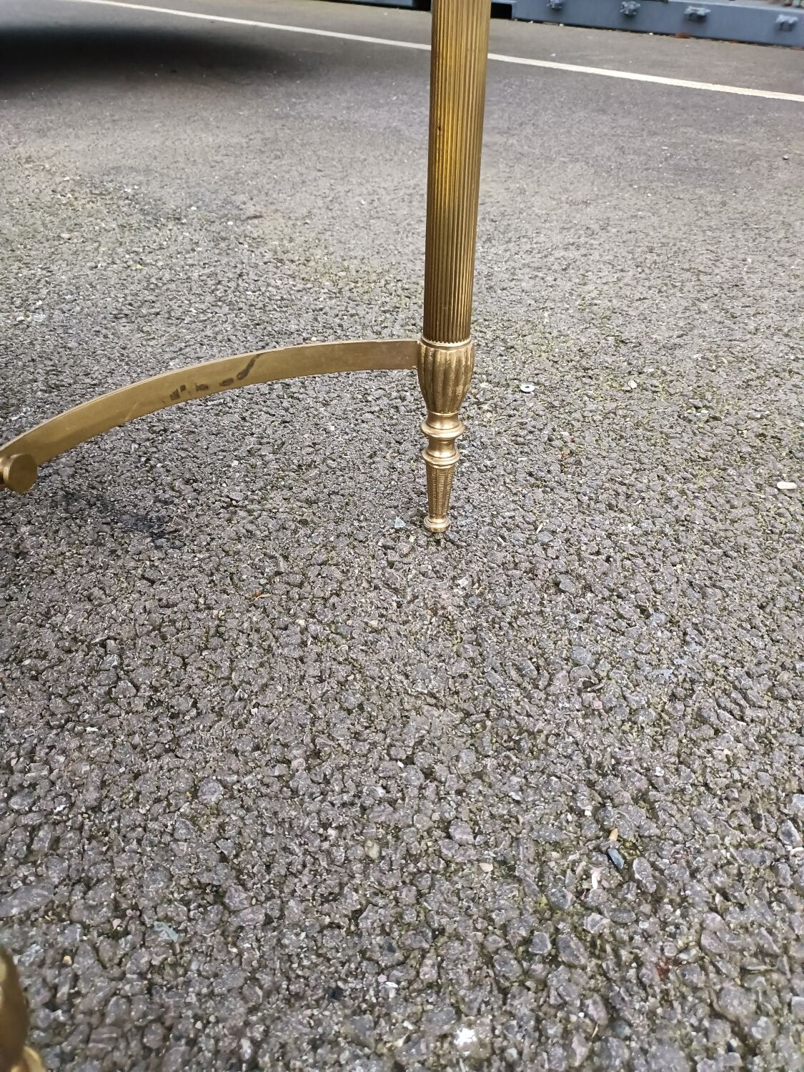 Table basse d'appoint plateau marbre ancien