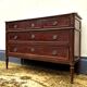 Antique Louis XVI style chest of drawers in Parisian style mahogany