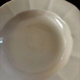 Vintage set of 8 powder pink soup plates Digoin Sarreguemines