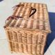 OLD WICKER BASKET FOR TRANSPORTING SMALL ANIMALS