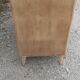 Commode 4 tiroirs pieds compas bois brut vintage