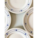 set of 4 vintage dessert plates