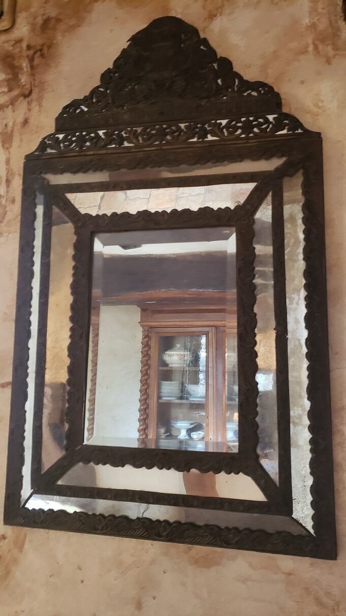 Mirror brass repelled XIXth
