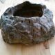 Ashtray in petrified wood