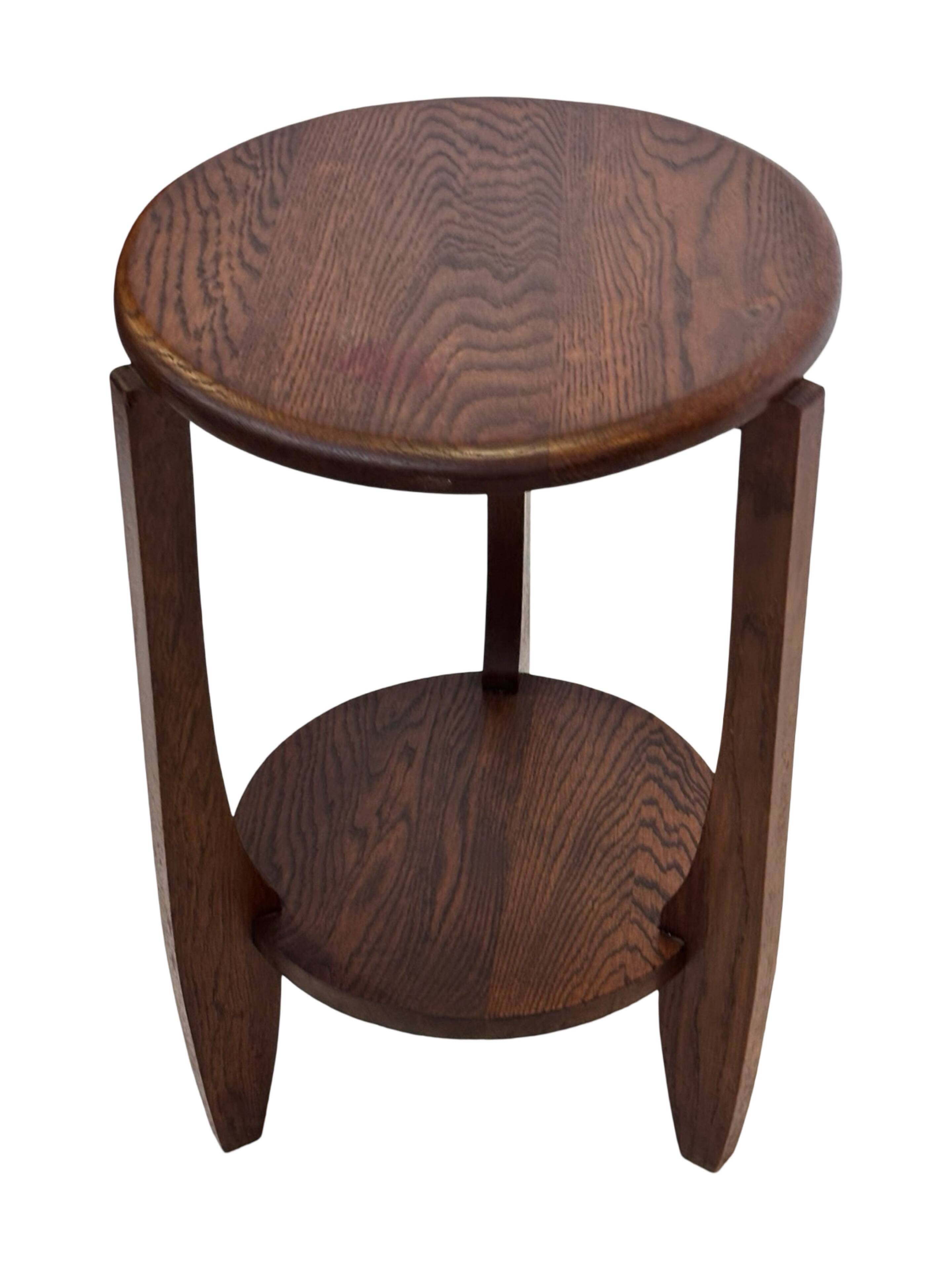 Art Deco Side Table Plant Table Oak 1950s Design