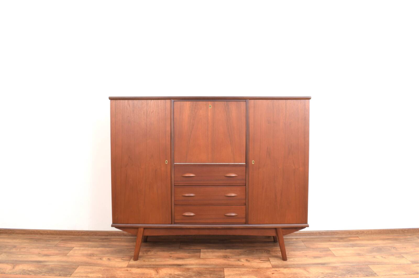 Mid-Century Danish Teak Highboard, 1960s.