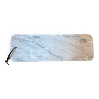 Planche à découper en marbre gris, ancien