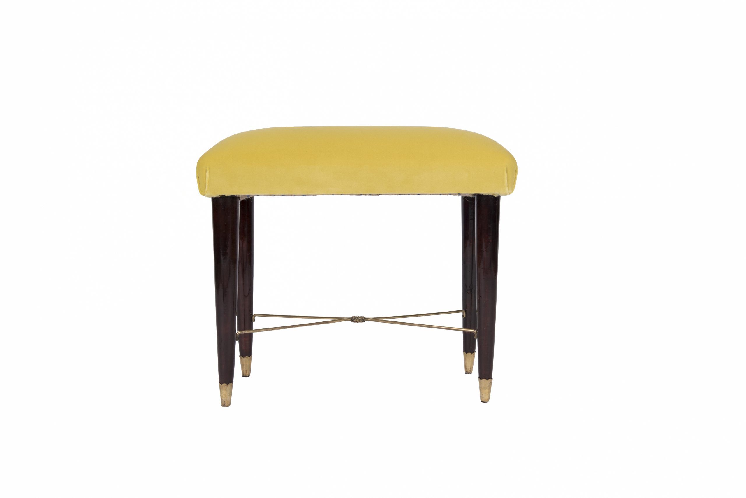 Art Deco rosewood footrest