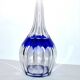 Bristol carafe in saint-louis crystal - blue lined decoration overlay cut